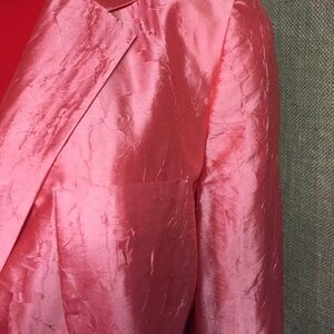 Talbots Pink Silk-Like Blazer
